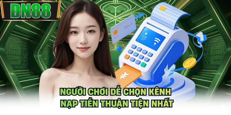 Người chơi dễ chọn kênh nạp tiền thuận tiện nhất